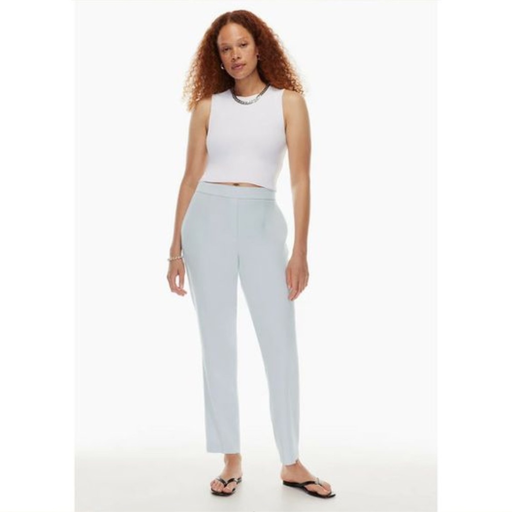 BABATON ATELIER Conan Cropped Cement Blue Pant 12
